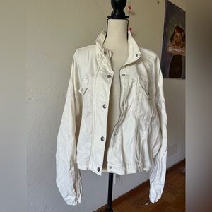 Abercrombie & Fitch Off-White denim jacket XXL